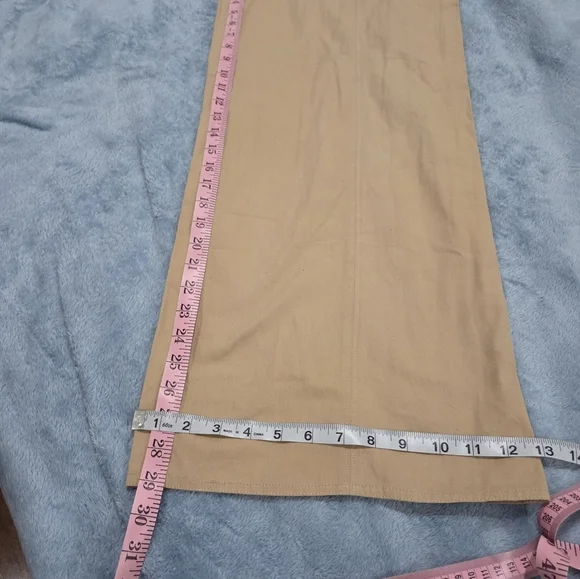 Lulu's Front Zip Sleeveless Wide-leg Tan Jumpsuit Size Medium - Picture 8 of 8